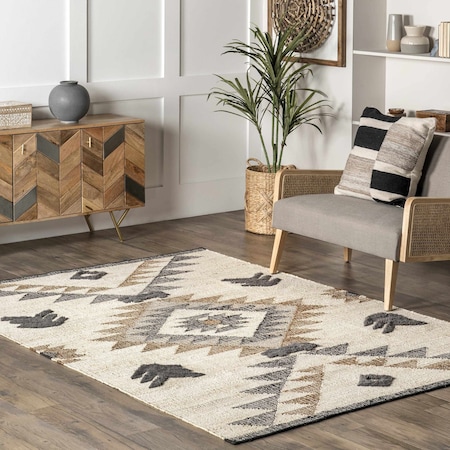 Nuloom Rosanna Southwestern Symbols Jute Area Rug 5ft x 8ft SPMH01A-508